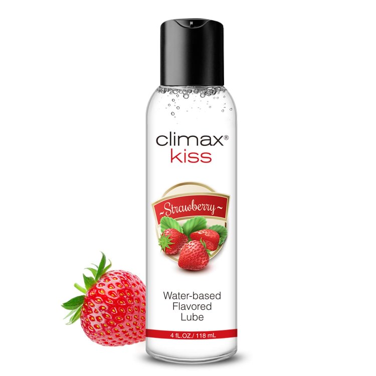 Climax Strawberry Flavored Water Based Lube-4 oz