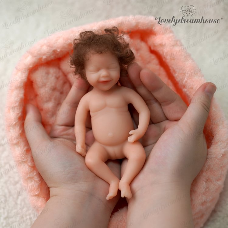  [Kids Reborn Gift] Nellie 6'' Miniature Reborn Doll Soft Full Silicone Body Girl - Reborndollsshop.com®-Reborndollsshop®