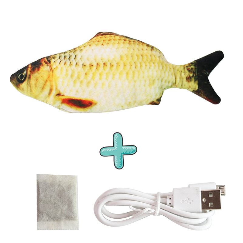 Lovepetplus™ - USB Rechargeable Self Moving Fish Cat Toy  
