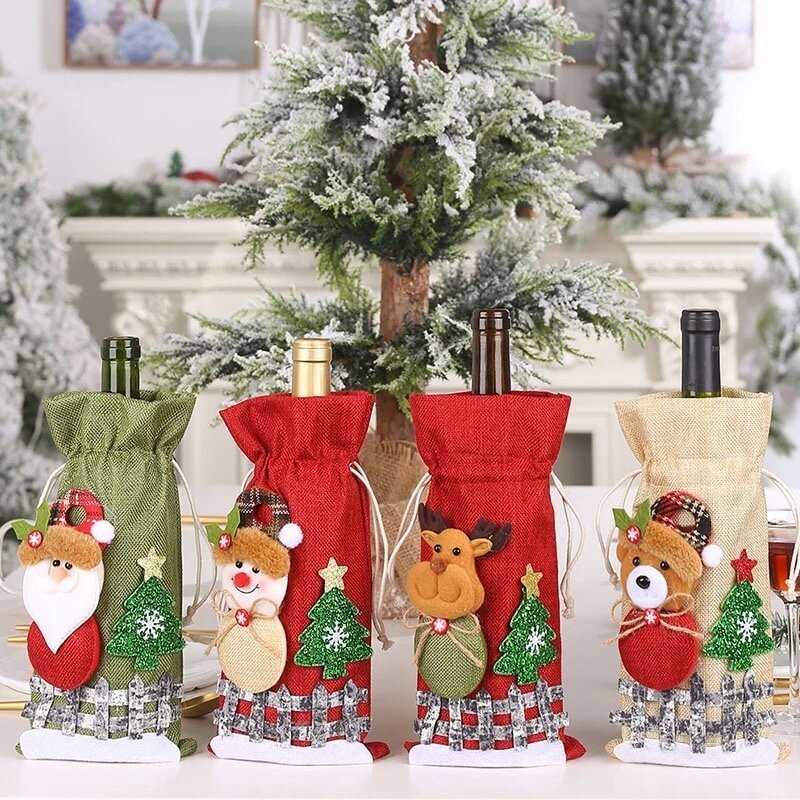 Christmas Themed Bottle Covers、、sdecorshop