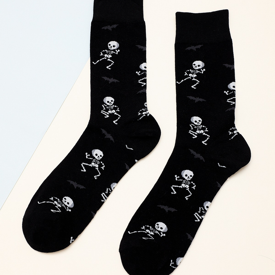   Fashion Halloween skull pattern socks - Neojana