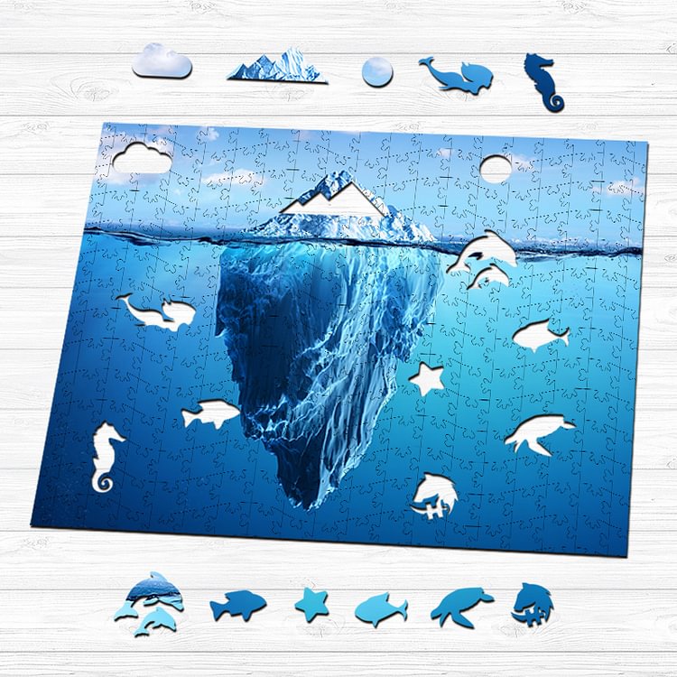 Tip of the iceberg Wooden Jigsaw Puzzle