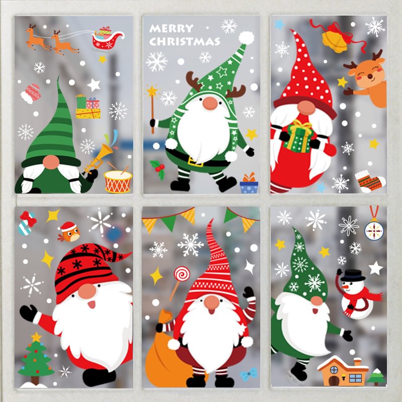 Minnieskull Adorable Creative Christmas Static Sticker For Decoration - Minnieskull