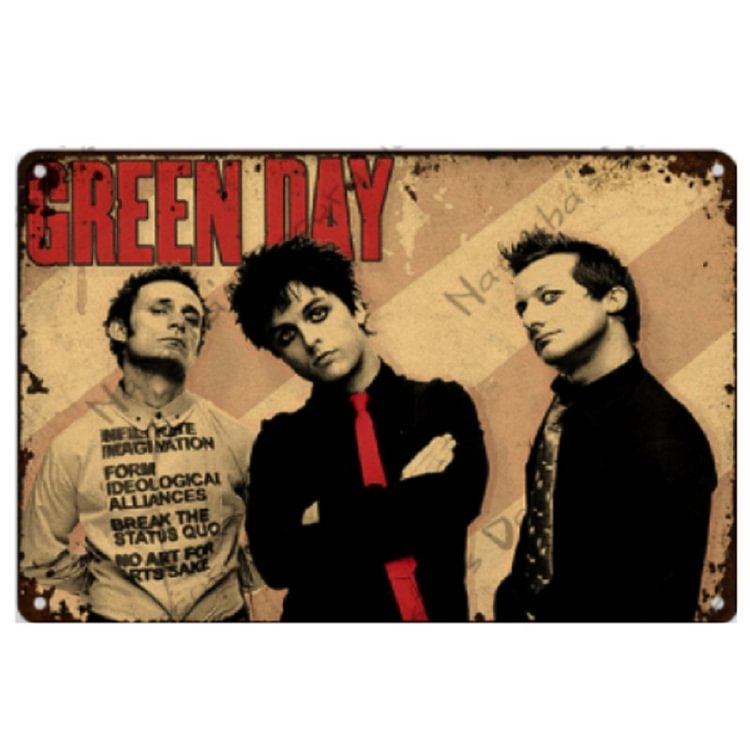 Music Green Day - Vintage Tin Signs