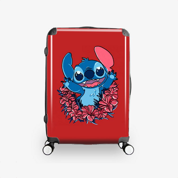 Stitch In The Flowers, Lilo and Stitch Hardside Luggage