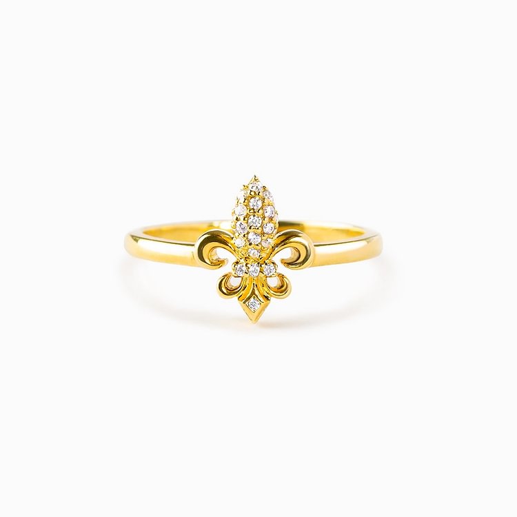 Our Lives Are Tied Together Fleur De Lis Ring