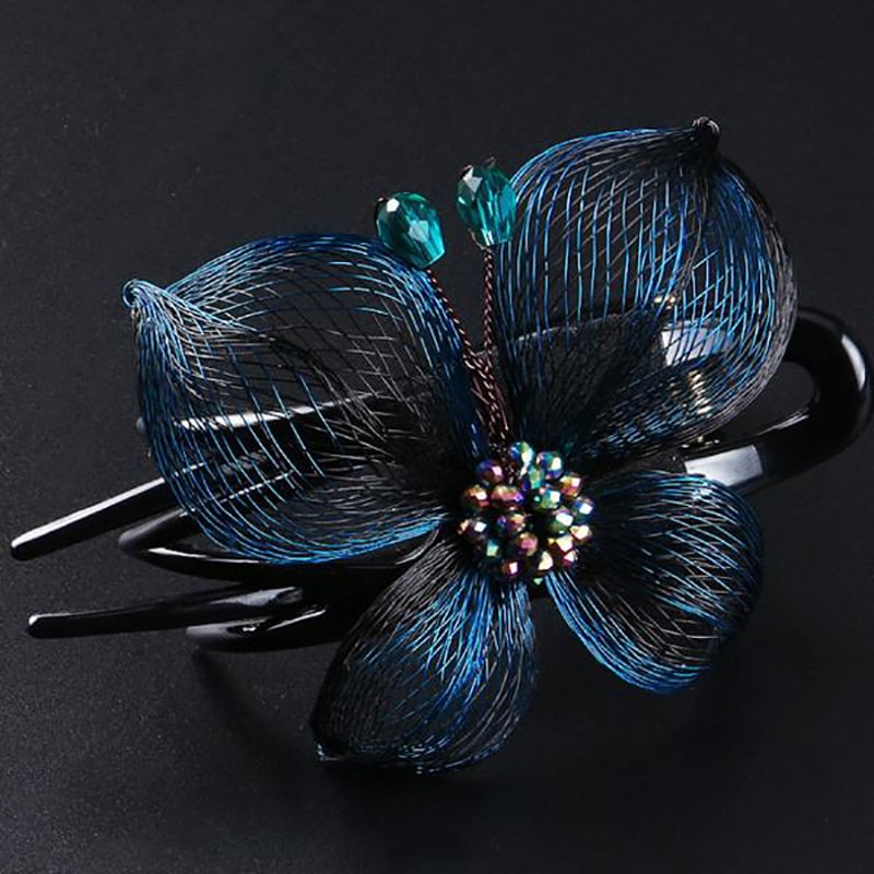 Temperament three-dimensional copper wire duckbill top clip hairpin