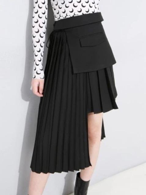 Irregular Split-joint Fashion Skirt