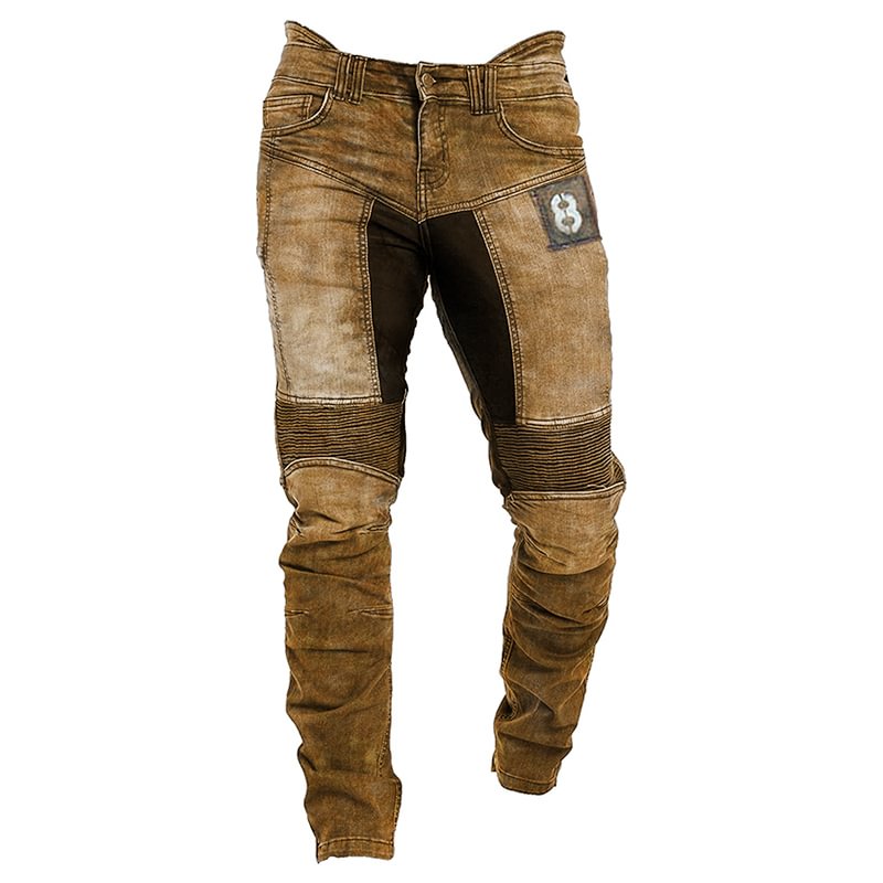 Mens outdoor tactical retro printed casual pants trousers / [viawink] /