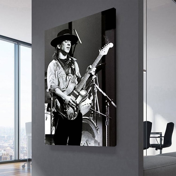 Stevie Ray Vaughan 1984 Canvas Wall Art