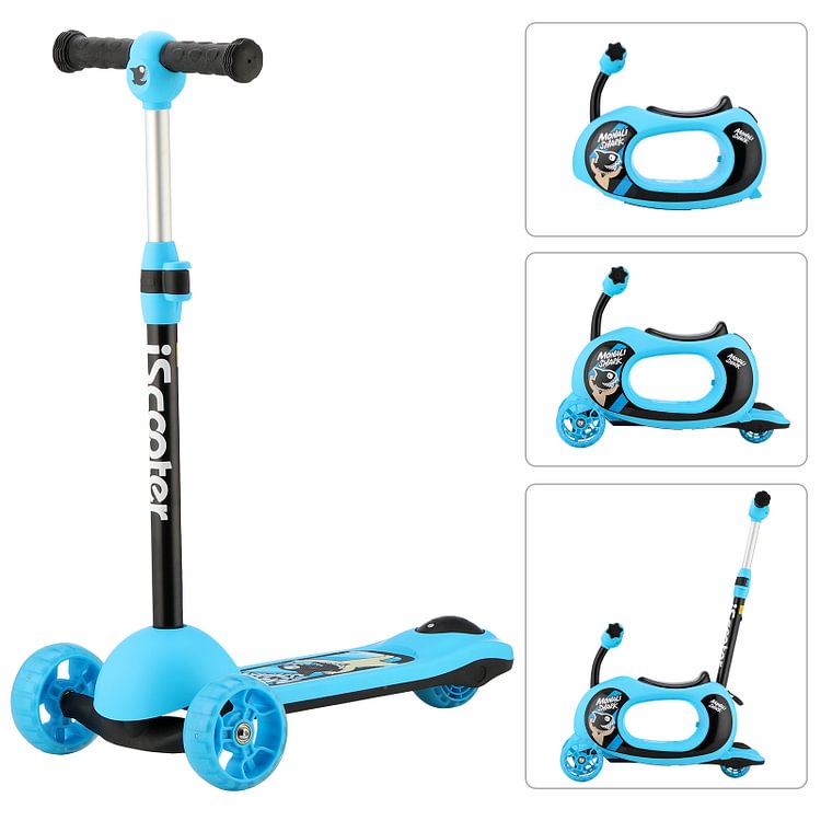 Lean to Steer 4 Adjustable Height Light Up Wheels for Children from 3 to 14 Years Old Extra-Wide Deck Scooters for Kids 3 Wheel Kick Scooter for Toddlers Girls & Boys 