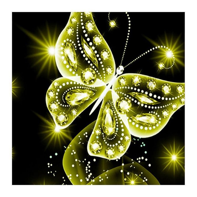 Papillon peinture 5D Diamond mosaïque broderie point de croix DIY Kit