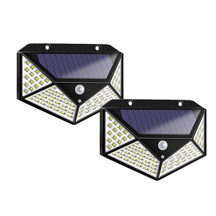 100LED Solar Wall Lamp Outdoor Waterproof Wide Angle Motion Sensor Lights