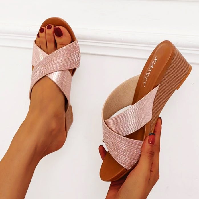 2021 NEW Women Wedges Rome Sandals Comfortable Bohemian Vintage Beach Shoes - vzzhome