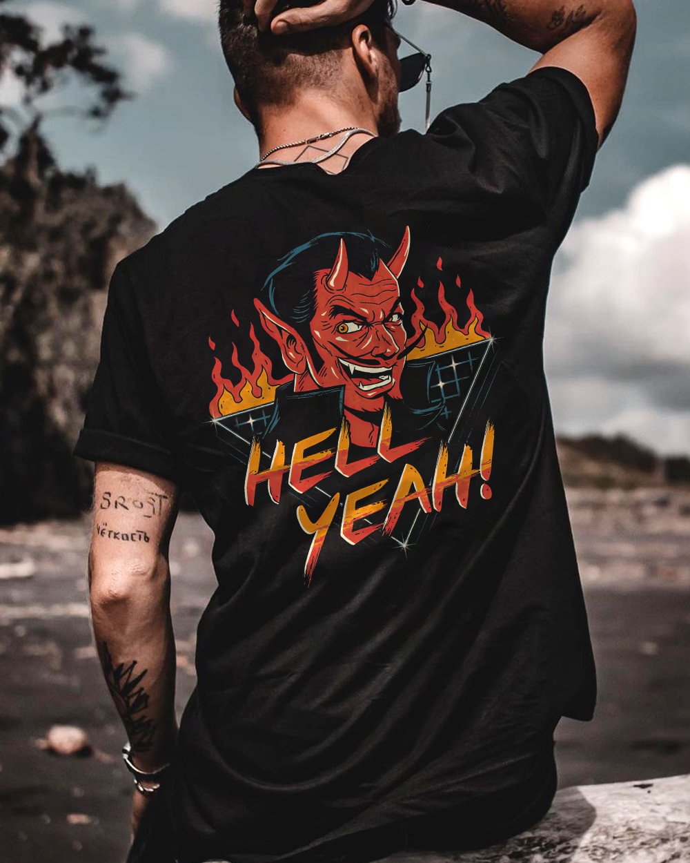 Hell Yeah! Printed T-shirt -  UPRANDY