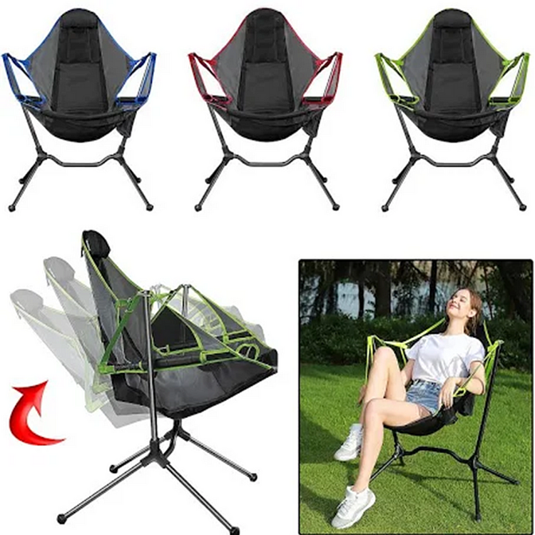 Upgrade Recliner Luxury Camp Chair Swinging Camping Chair - tree - Codlins