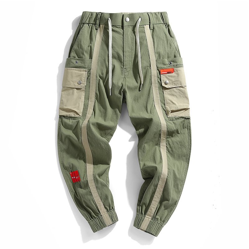 Hip Hop Beam Foot Pocket Cargo Pants / Techwear Club / Techwear