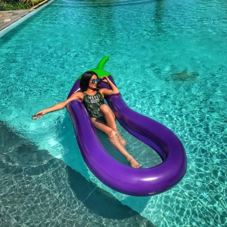 Eggplant | Inflatable Pool Bed - vzzhome