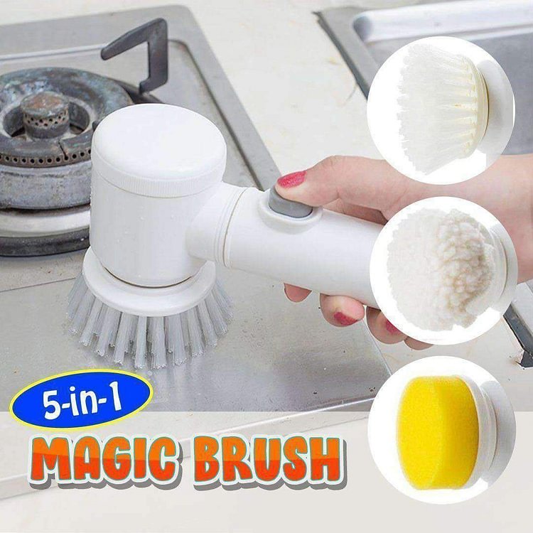 portable 5 in 1 electric cleaning brush