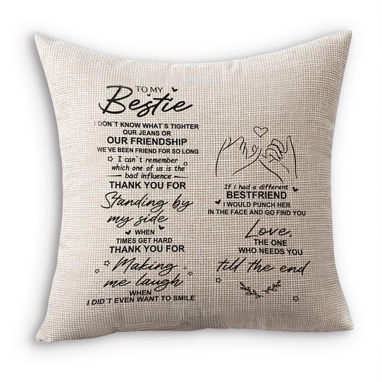 To My Bestie - I Can't Remember Which One Of Us Is The Bad Influence -  Couple Pillowcases