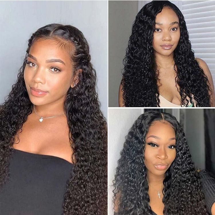 HD Melted Lace Wig丨10-38 Inches Black Curly Hair丨4x4 Ultra Thin Seamless Lace Wig That Fits To The Scalp