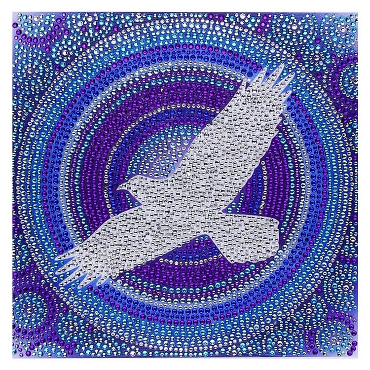 Flying Eagle - Special Shaped Drill Diamond Painting - 30x30cm(Canvas)