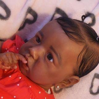  [Black Reborn] [Heartbeat💖 & Sound🔊]20''  Kylee Reborn Baby Doll Girl - Reborndollsshop.com-Reborndollsshop®