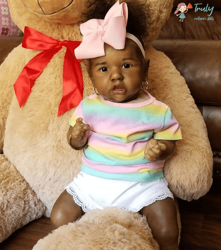 My Reborn African American Black Mini Toddler Baby Doll Look Real Reborn Baby Doll Girl 12 inch Lucy 2022 -Creativegiftss® - [product_tag]