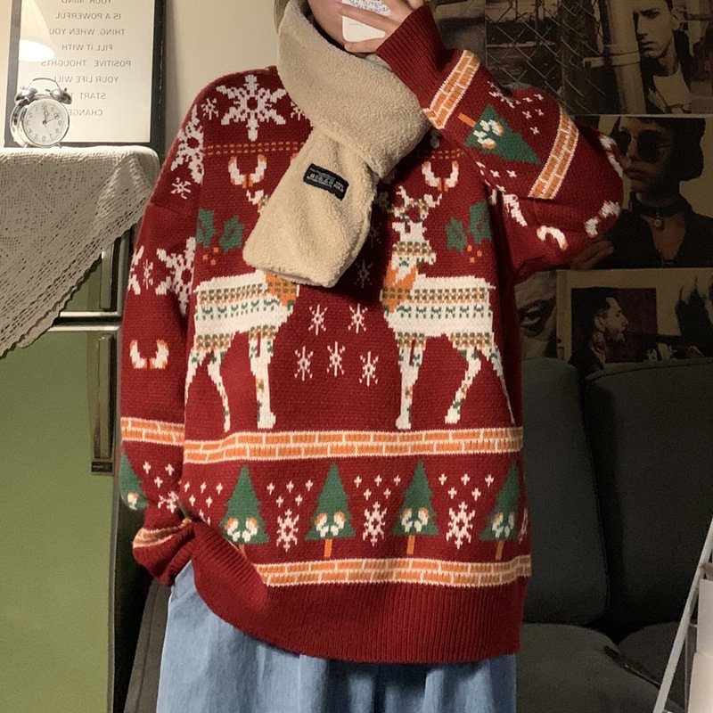 Retro Loose Christmas Sweater
