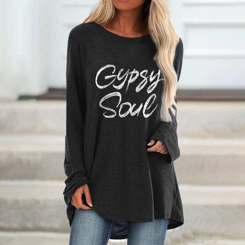 Gypsy Soul Printed Women's Basic T-shirt