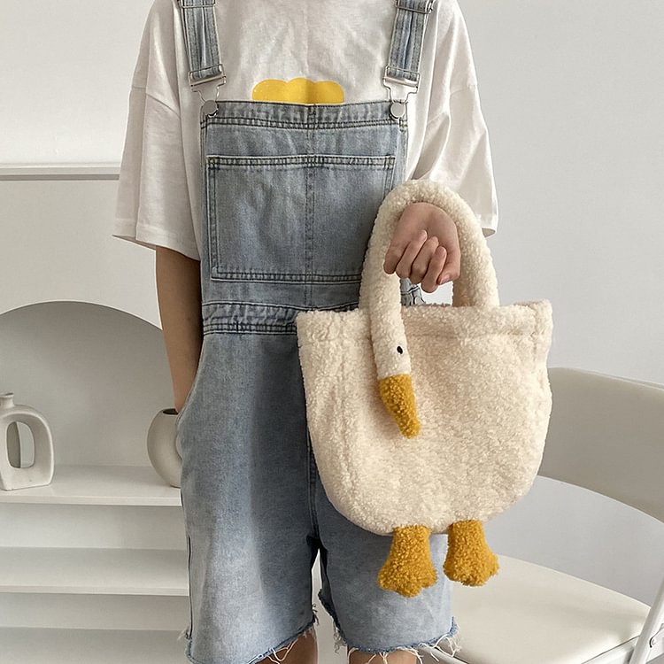 Women's Goose Purse Lamb Cute Cashmere Bag