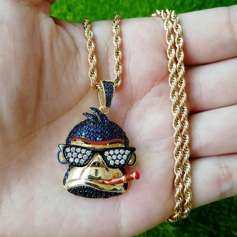 Cool Gorilla Pendant Necklace Jewelry-VESSFUL