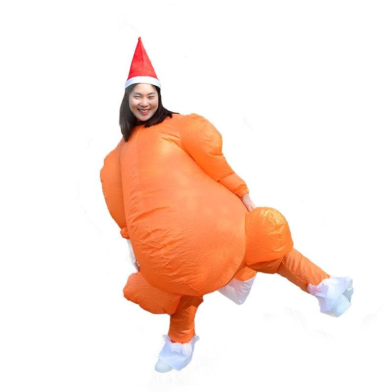 Festive vitality turkey inflatable costume