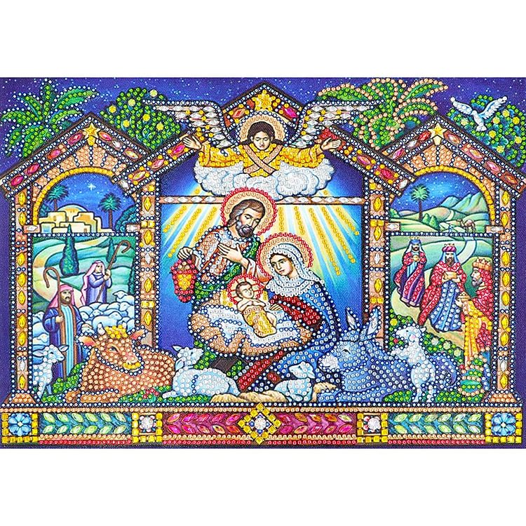 Religion - Special Shaped Drill Diamond Painting - 30x40cm(Canvas)