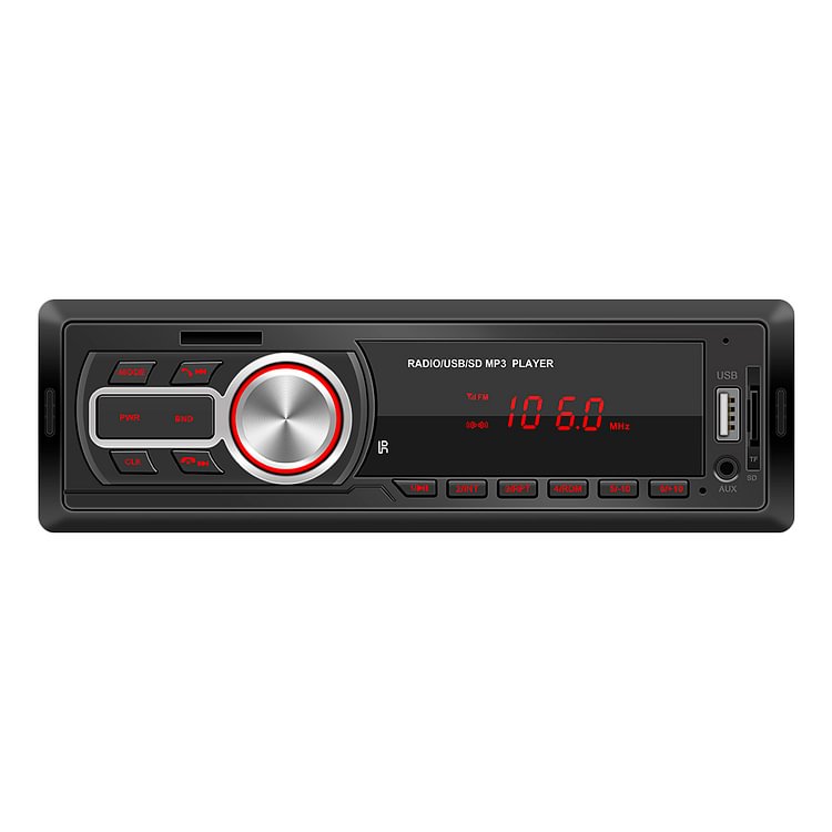 5208E Single 1 DIN Car Radio Bluetooth AUX-in TF Card U Disk Auto Stereo