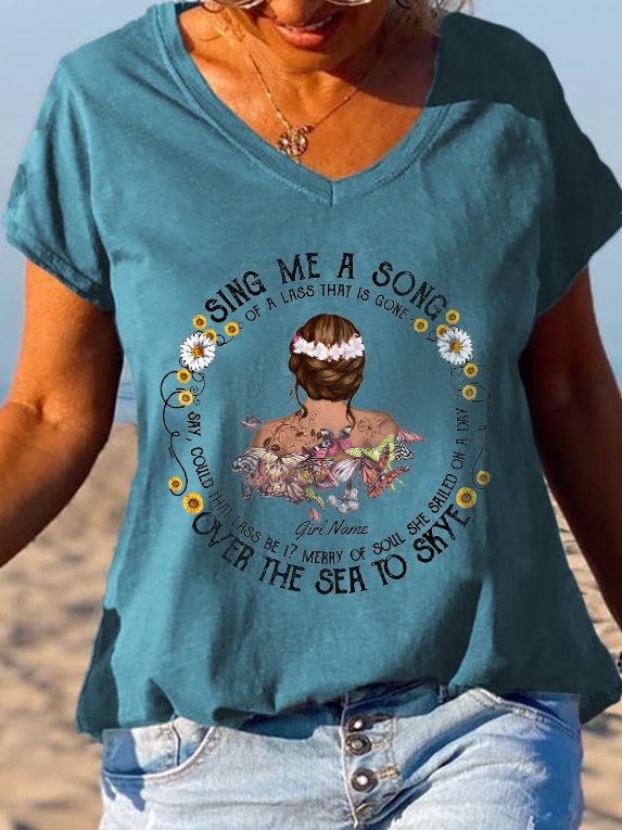 Customizable Sing Me A Song Over The Sea To Skye T-Shirt