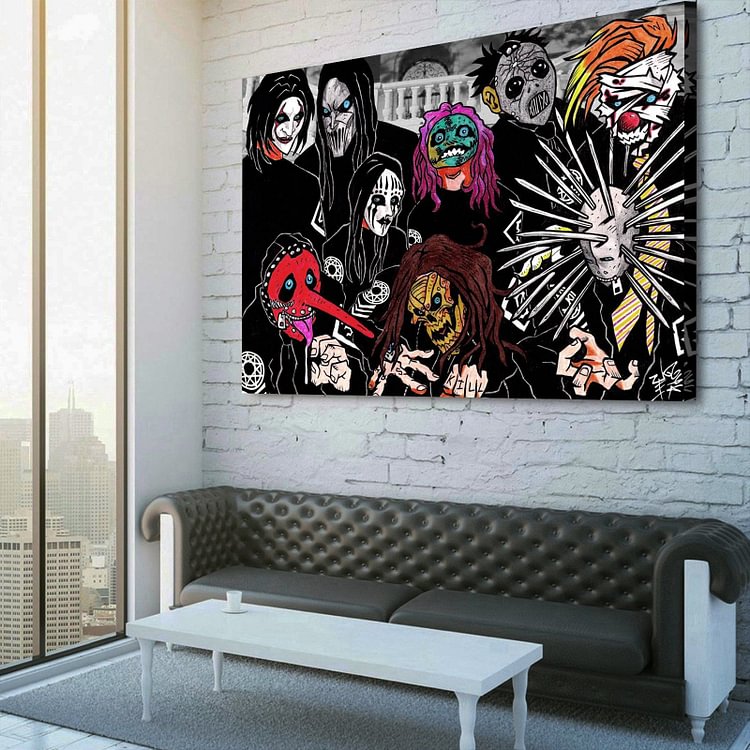 Slipknot Design Canvas Wall Art