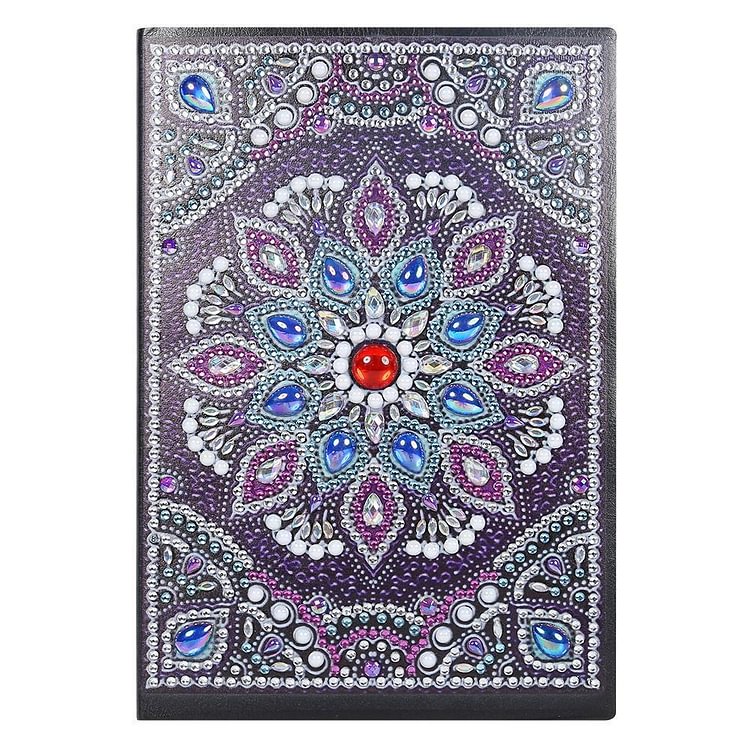 DIY Mandala Special Shaped Diamond Painting 50 Pages A5 Notebook Notepad