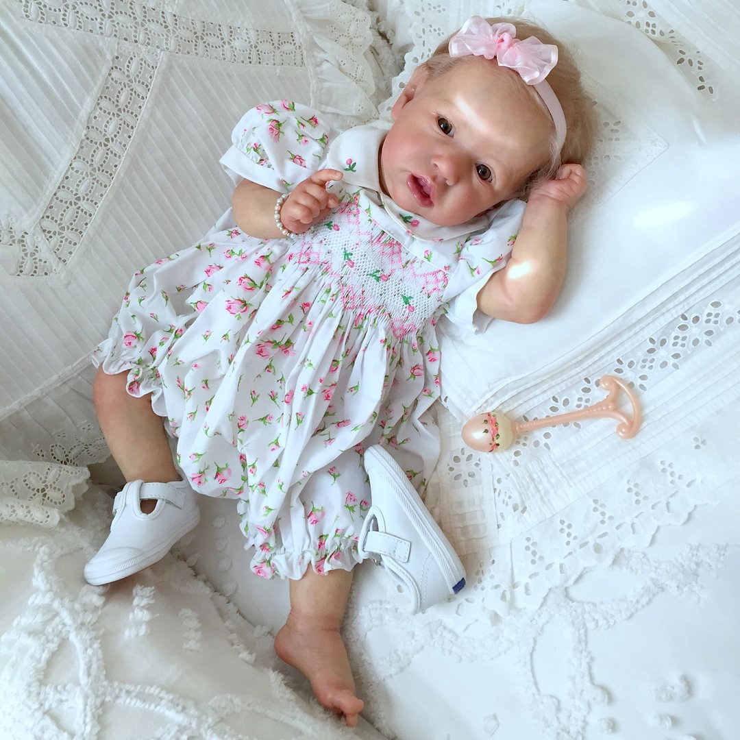 Real Life Looking Silicone Baby Dolls, 12'' Beautiful Touch Real Preemie Reborn Mini Toddler Baby Doll Girl Chloe 2022 -Creativegiftss® - [product_tag]