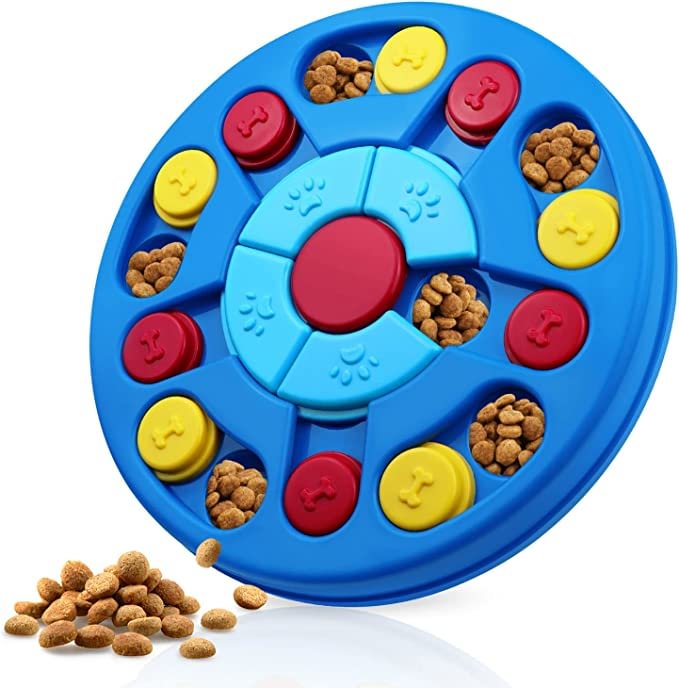 Dog Puzzle Toys Interactive Puzzle Game Dog Toy for Smart Dogs IQ Stimulation Treat Puzzle Toy for Dogs Treat Training ,Puzzle Slow Feeder to Aid Pets Digestion (Advanced Level 2-3)