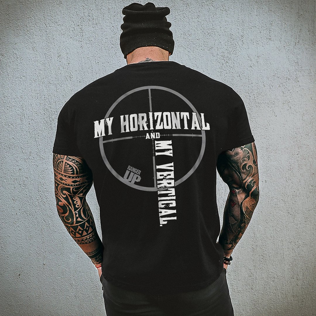 Livereid My Horizontal And My Vertical Printed T-shirt - Livereid