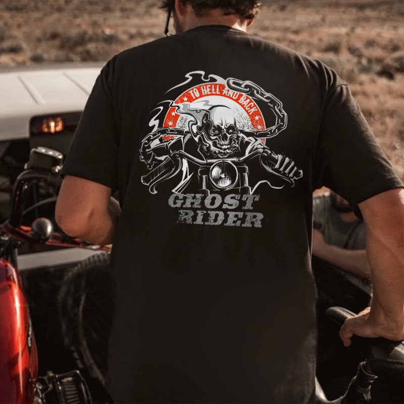 UPRANDY To Hell And Back Ghost Rider Printed Sports Men's T-shirt -  UPRANDY