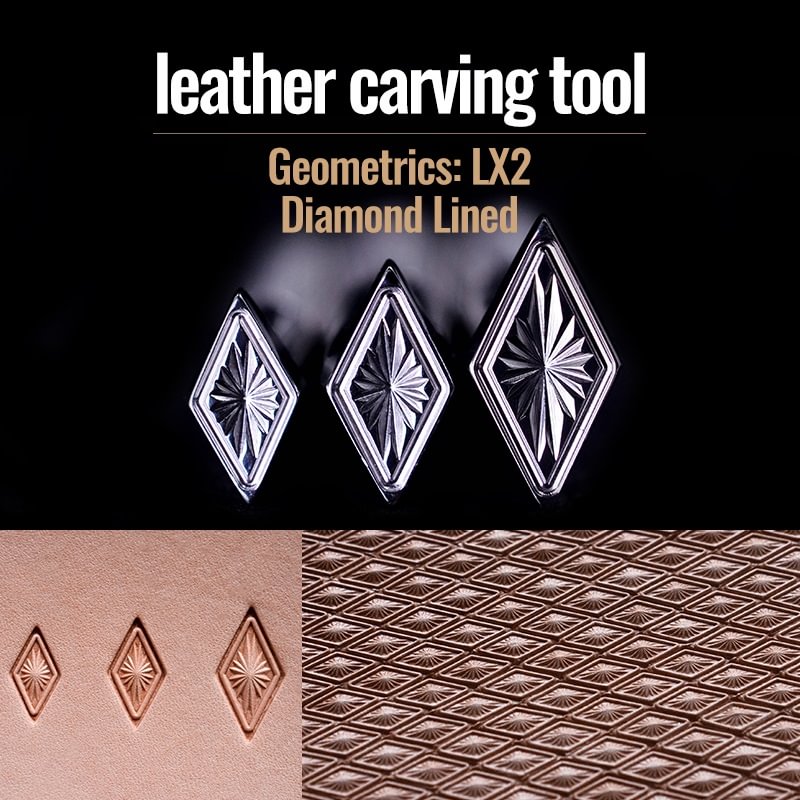 Hollow Diamond Leathercraft Carving Stamp Tool