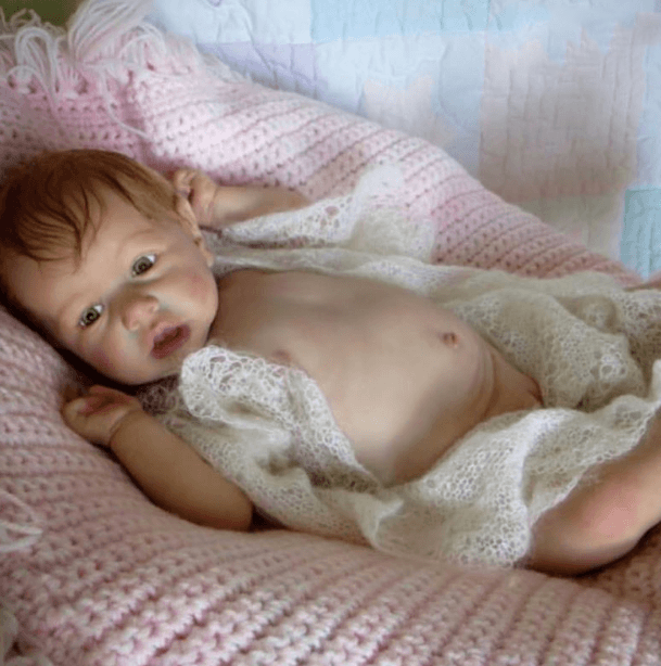 Rbgdoll® Newborn Doll 12'' Heady Realistic Sweet Safest Silicone Reborn Baby Girl By Realistic Sweet Gallery