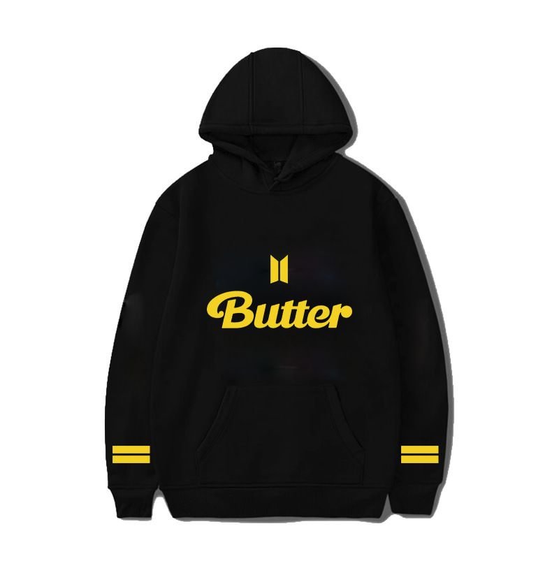 방탄소년단 Butter Simple Print Casual Hoodie