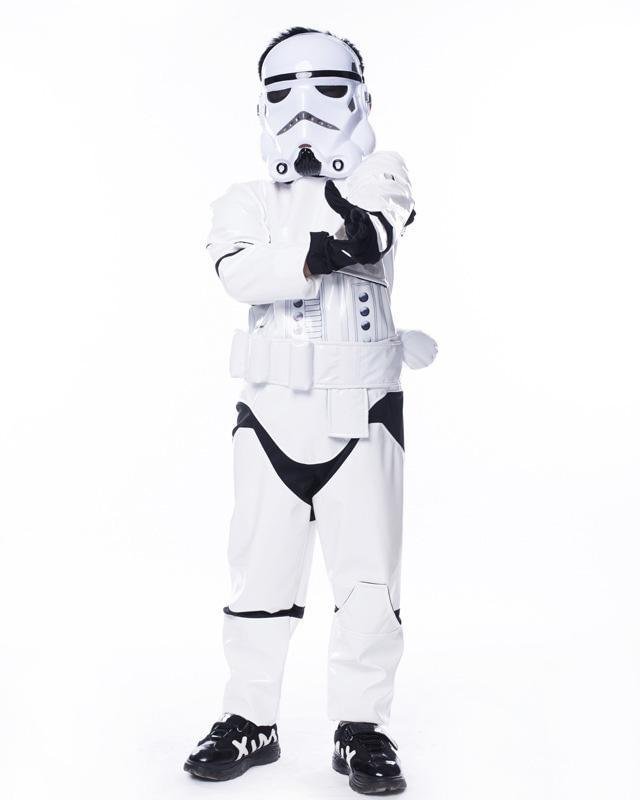 Mayoulove Boys Girls Star Wars Storm Trooper Cosplay Halloween Costume-Mayoulove