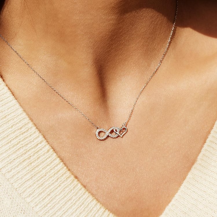 I Love You Infinity Heart Necklace