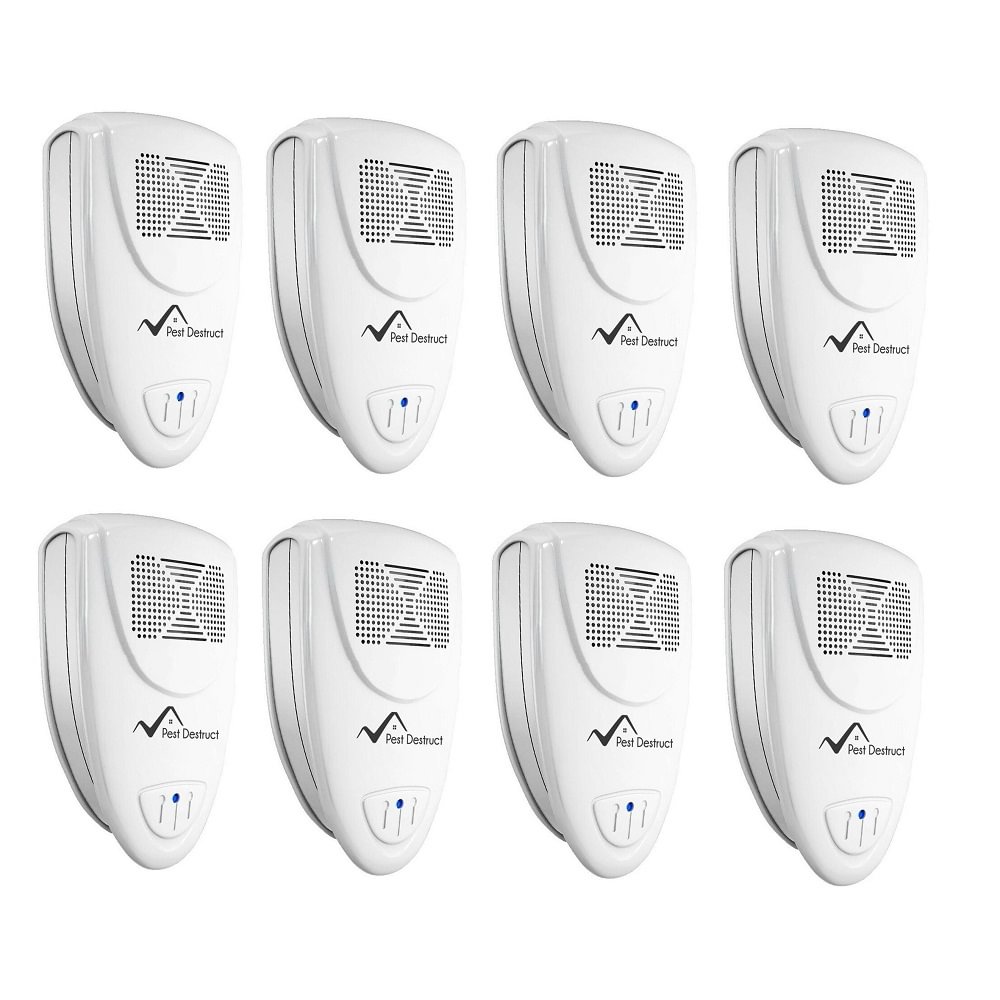 Ultrasonic Moth Repeller - PACK of 8 - Get Rid Of Pantry Moths In 48 Hours Or It's FREE - vzzhome