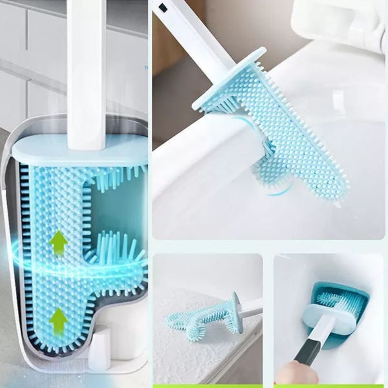 No Dead Angle Cactus Toilet Quick-drying Brush - vzzhome