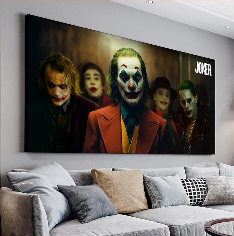 Various Joker Canvas Wall Art